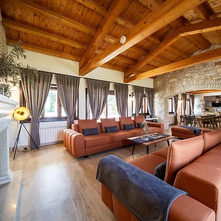 Antea For 10 People Near Barban With Heated Pool 75 M2 - Welness & Large Garden Hrboki